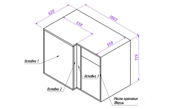 Кухонный гарнитур своими руками: чертежи, видео